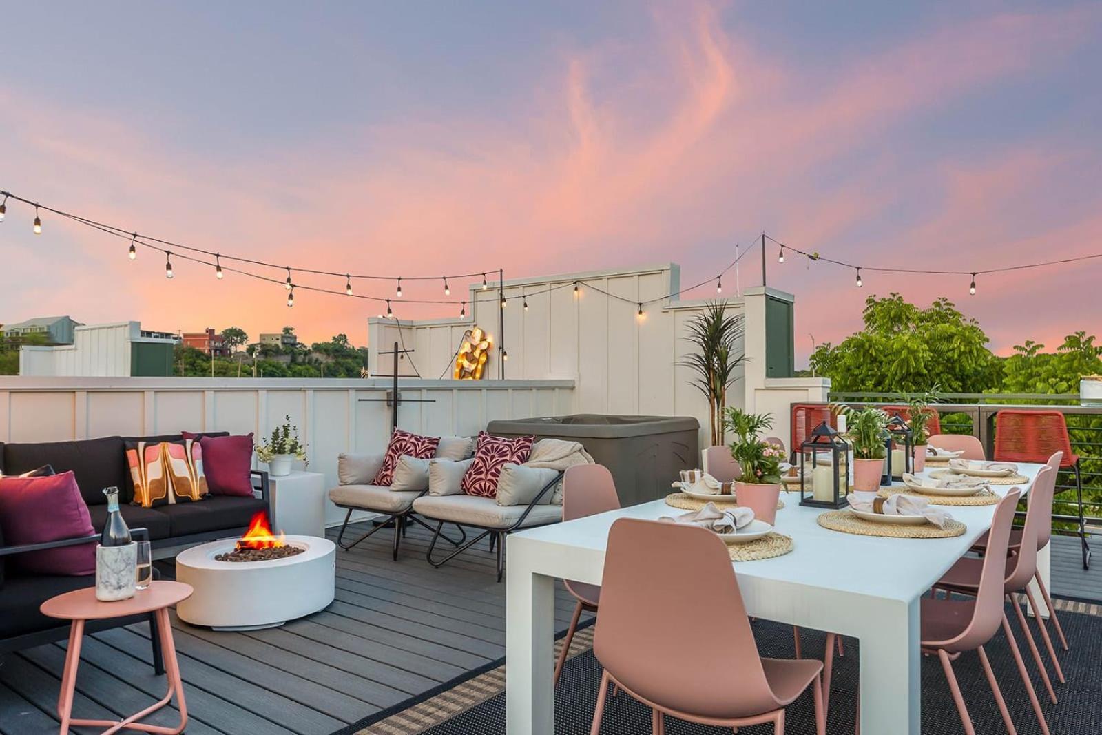 Bourbon & Bubbles - Rooftop Hot Tub & Speakeasy Villa Nashville Exterior photo